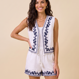 Portofino Embroidered Shorts