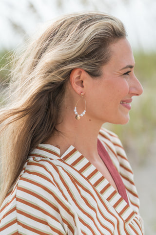 Shell and Pearl Earrings