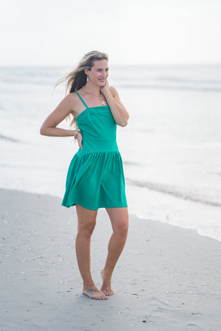 Drop Waist Sleeveless Mini Dress