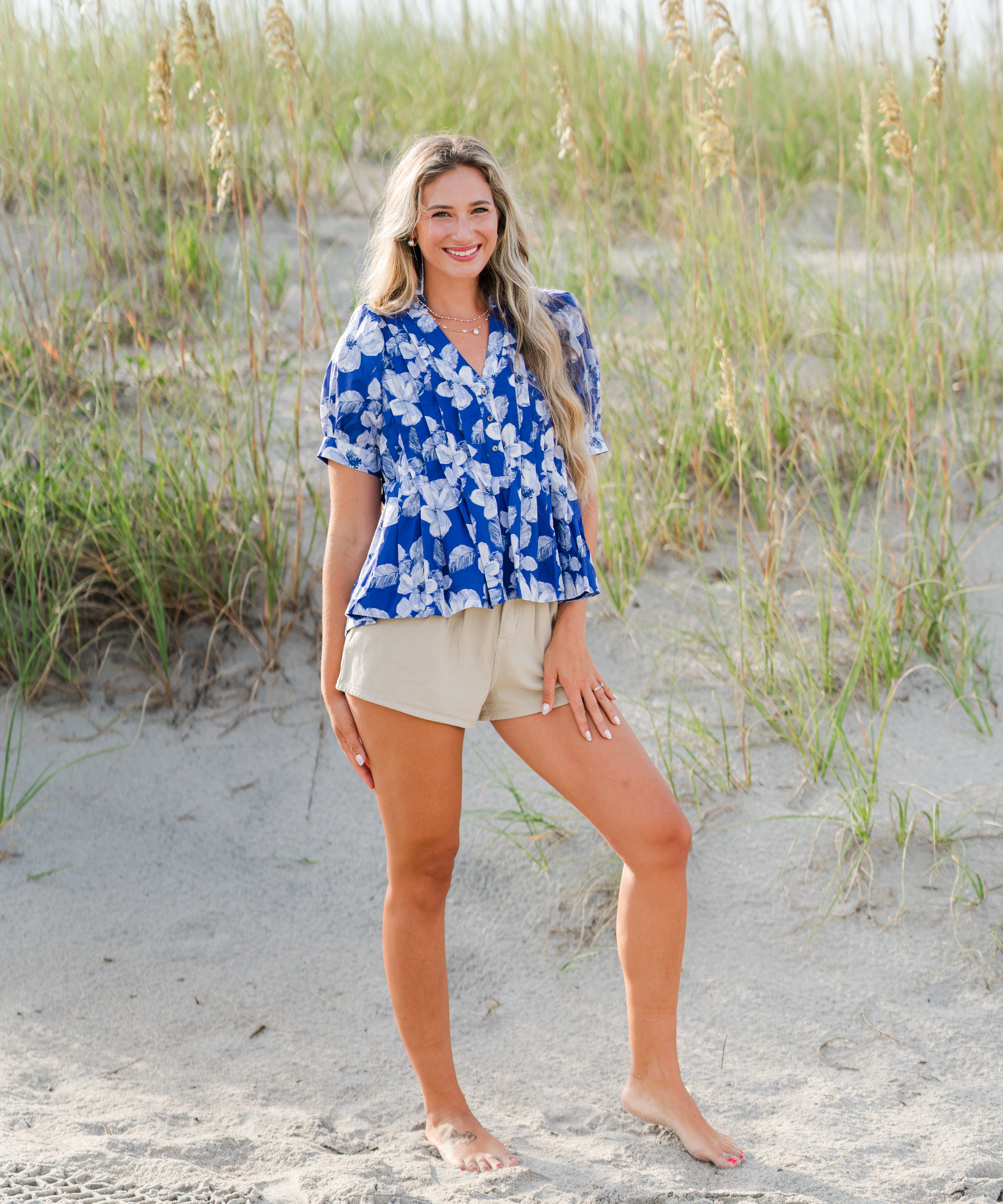 Pleated Front Detail Shorts (detail view 2)