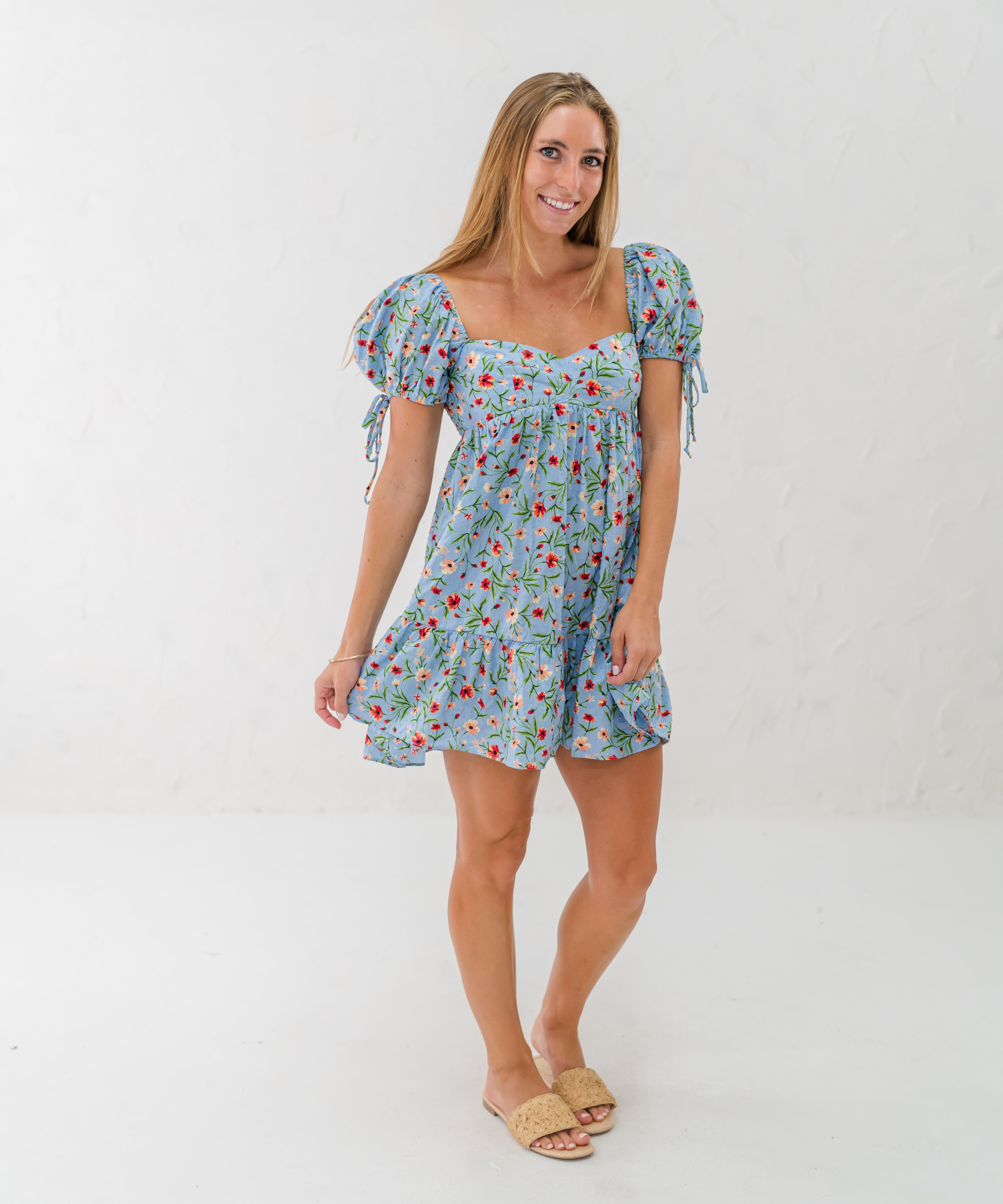 Floral Sweetheart Dress (detail view 2)