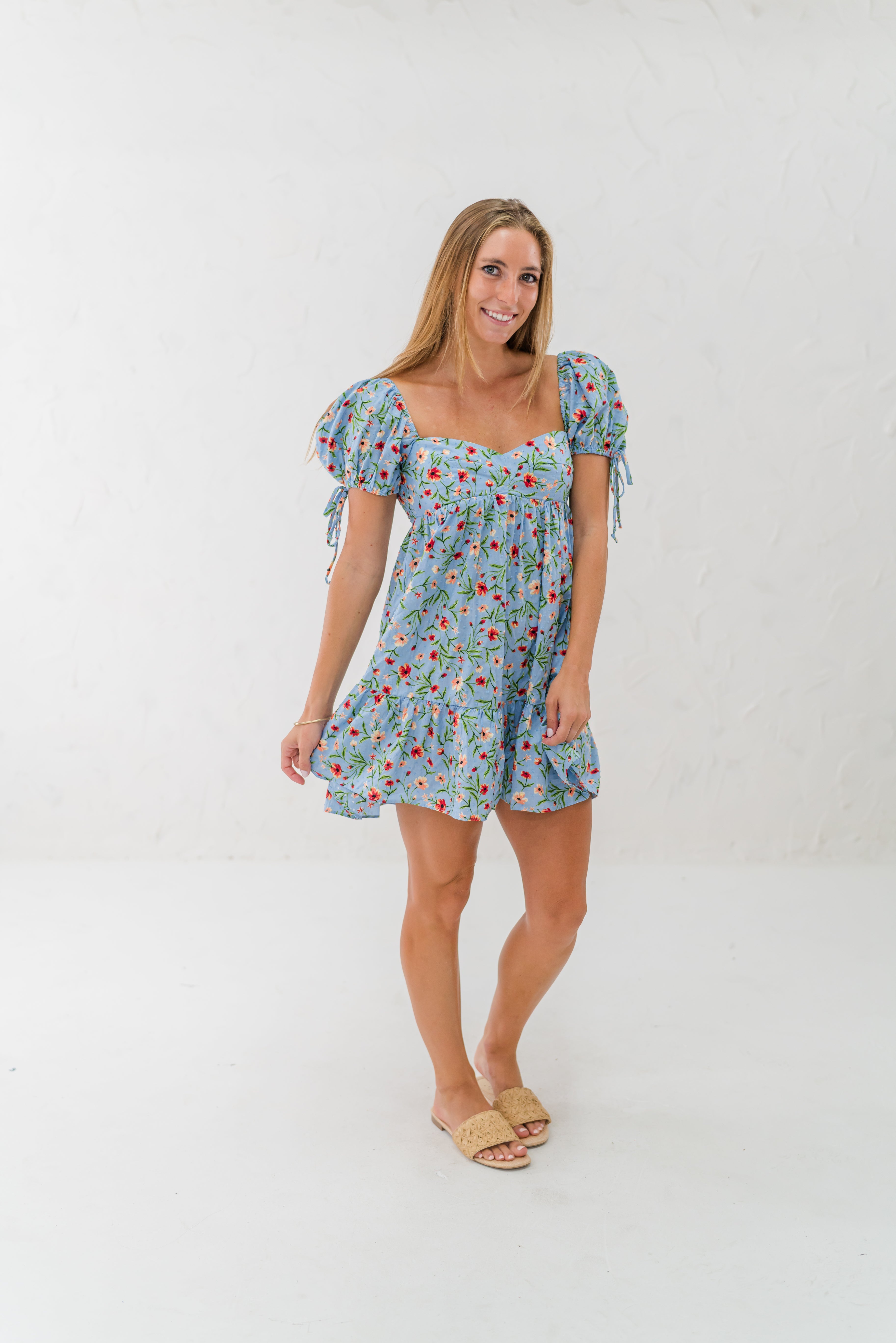 Floral Sweetheart Dress (detail view 2)
