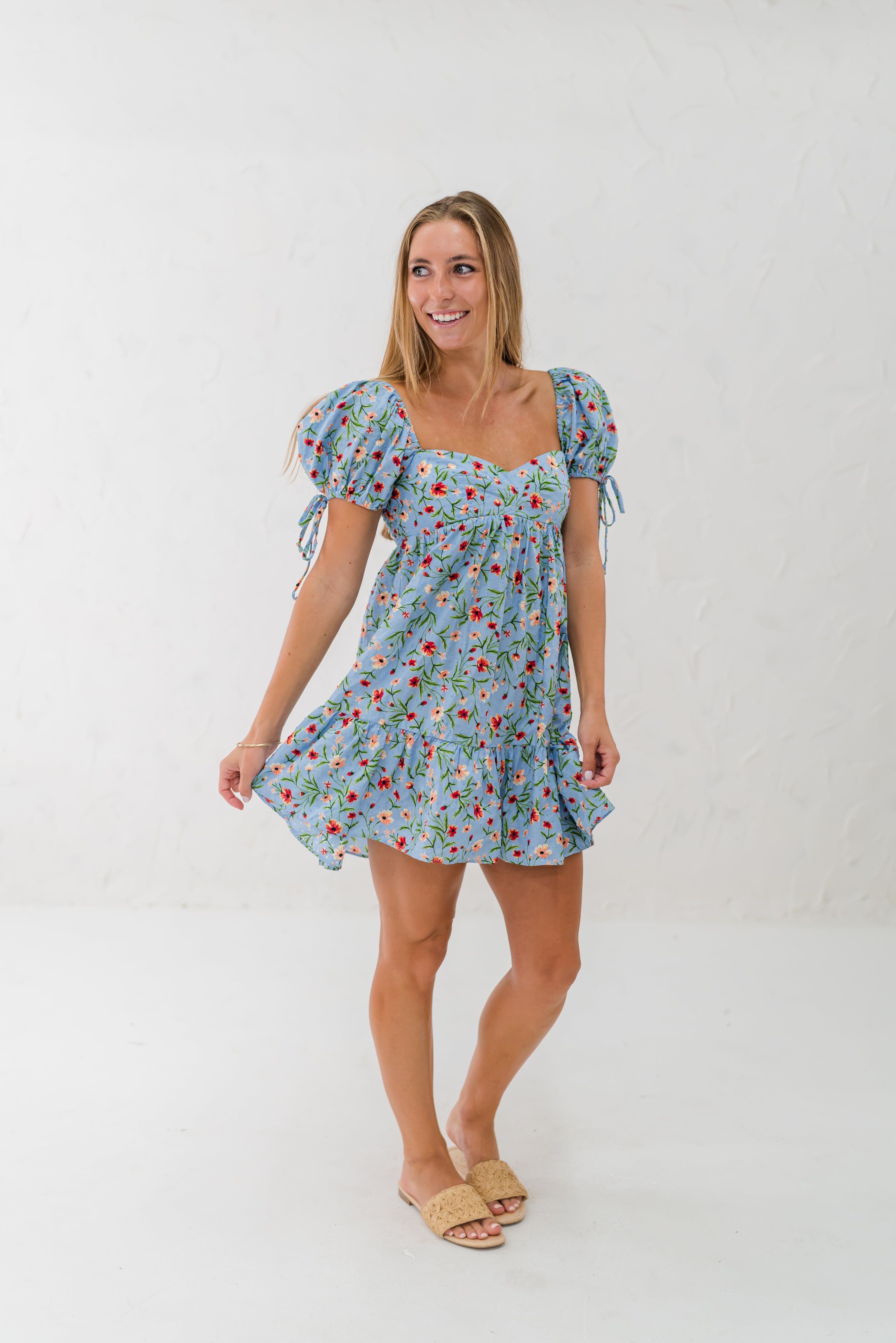 Floral Sweetheart Dress (detail view 3)