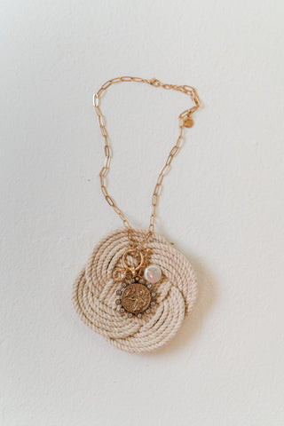 Coin & Multi Charm Choker