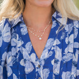 Layered Ball and Pearl Necklace