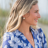 Layered Ball and Pearl Necklace