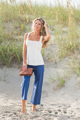 Cropped Front Pocket Pants