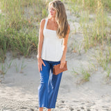 Cropped Front Pocket Pants