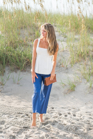 Cropped Front Pocket Pants