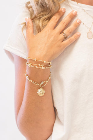 Multi Charm Chain Bracelet