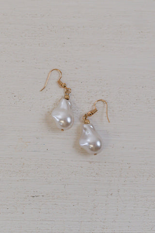 Baroque Pearl Dangle Earrings