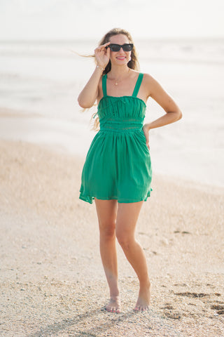 Gathered Bust Mini Dress