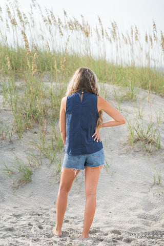 High Rise Frayed Short