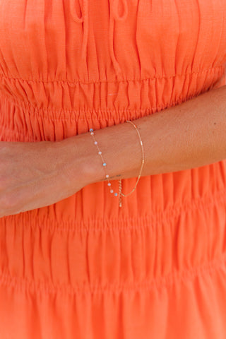 Layered Glass Bead Bracelet