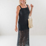 Cotton Crochet Maxi Tank Dress