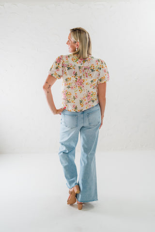 Floral Button Down Top