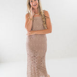 Cotton Crochet Maxi Tank Dress