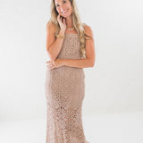 Cotton Crochet Maxi Tank Dress