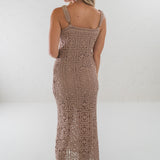 Cotton Crochet Maxi Tank Dress