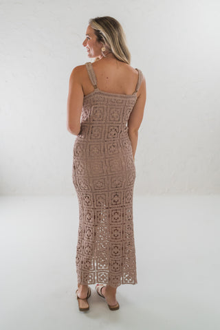Cotton Crochet Maxi Tank Dress
