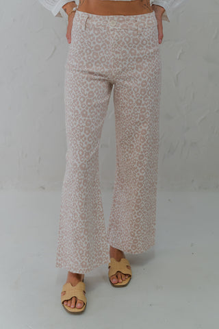 Leopard Print Stretch Pants