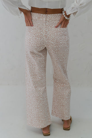 Leopard Print Stretch Pants