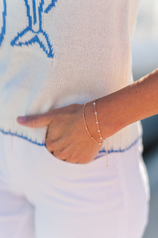 Layered Glass Bead Bracelet