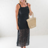 Cotton Crochet Maxi Tank Dress