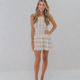 Smocked Tiered Torso Mini Dress