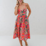 Corset Bust Midi Dress (detail view 2)