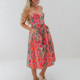 Corset Bust Midi Dress (detail view 4)