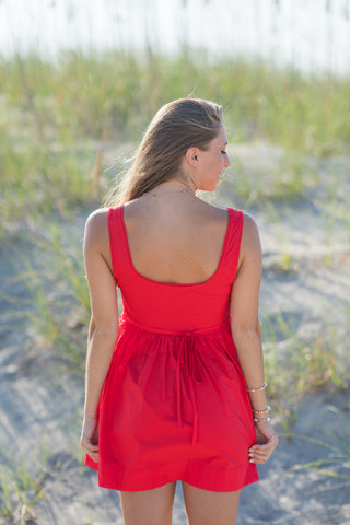 A-Line Lace Peek-a-Boo Dress