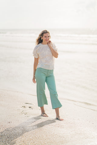 Cropped Front Pocket Pants