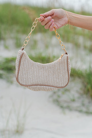 Woven Chain Shoulder Bag