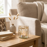 Pressed Baby's Breath Glass Jar