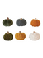 Fabric Wood Stem Pumpkins