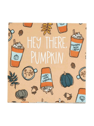 Pumpkin Latte Thanksgiving Cocktail Napkins