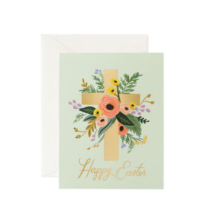 Easter Floral Cross Card