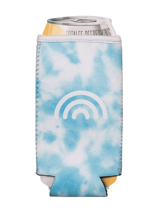 Blue Tie Dye Rainbow Koozie