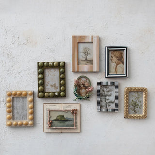 Resin Striped Photo Frame