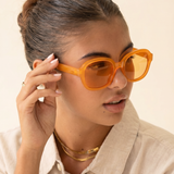 Retro Coast Oval Sunglasses (detail view 2)