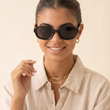 Retro Coast Oval Sunglasses