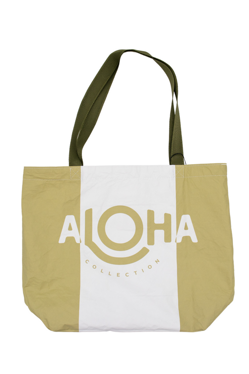 Reversible Monstera Seaweed Aloha Bags