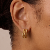 My Sister's Cottage | Waterproof | Rope Mini Hoop Earrings (detail view 2)