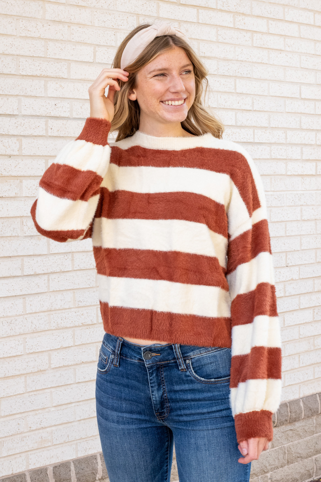 Rosewood Stripe Sweater