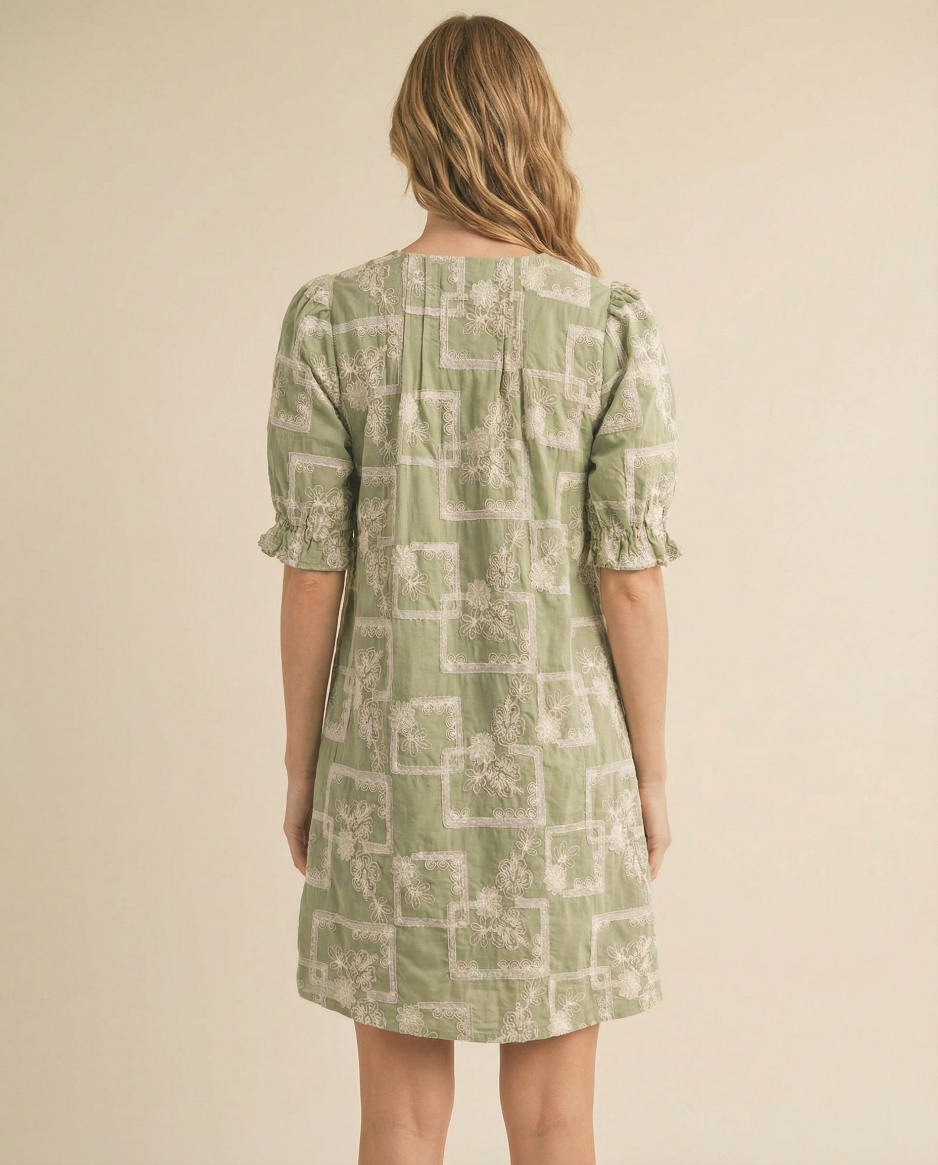 The Garden Embroidered Dress (detail view 2)