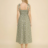 Sage Meadow Tie Strap Midi Dress (detail view 5)