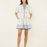 Sail Away Puff Sleeve Mini Dress (detail view 4)