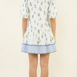 Sail Away Puff Sleeve Mini Dress (detail view 3)