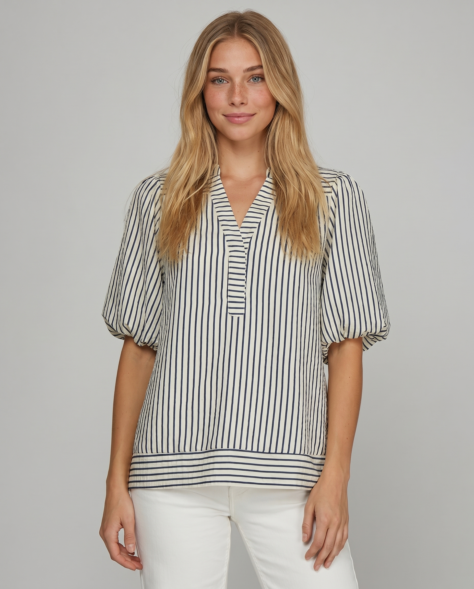 Sailaway Stripe Tunic Top (detail view 2)